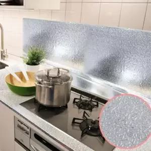 ( )싱크대 접착식 알루미늄 대형5m 주방타일 은박시트지 오염방지 주방시트 벽면 주방소품 기름 벽지