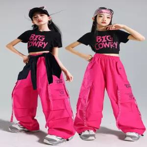 크롭티 무대 의상 크롭탑 단체복 힙합 걸그룹 공연복