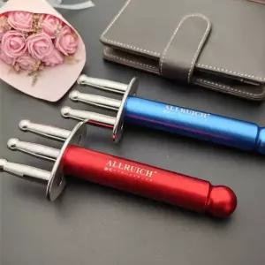 티타늄 마그네틱 괄사 안마 지압 마사지기 얼굴 림프 삼지창 경락 포크형