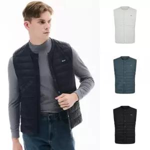 루이까스텔 FW 남성 베이직 라운드넥 경량 패딩 조끼 7MDJP904