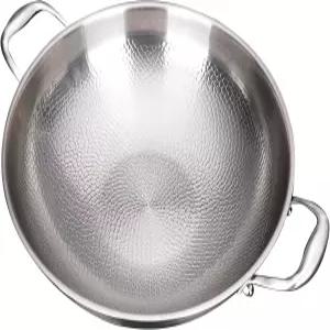 스테헤모 12.6인치 티타늄 해머 웍(양수 손잡이 포함) 프라이팬 논스틱 웍 스크래치 방지 조리용 팬 뚜껑