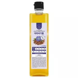 저온압착 냉압착 순수 아마씨유 아마씨기름 무첨가 375ml