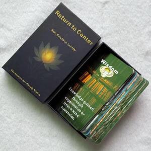 사랑 메시지 오라클 카드 덱, 개인 성장과 발견을 위한 54개의 테마 게임, 12*7cm, 14+