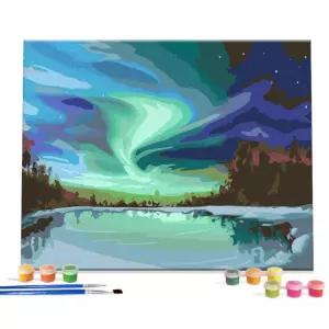 오로라 색칠하기 캔버스페인팅 세트 DIY 수업교구 취미 여성