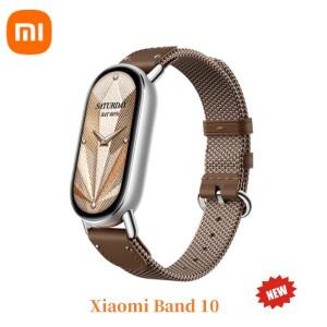 샤오미 미밴드 10 스마트 팔찌 10가지 색상 1.72인치 AMOLED 건강 모니터링 21일 배터리 수명 미밴드 손목