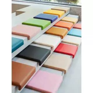 벤치의자 방석 계단 쿠션 L자형 시트 야외 인테리어 클라인 블루 30x30cm 코너 작게