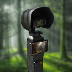 호환 렌즈 선후드 눈부심 방지 햇빛가리개 빛 차단 보호 캡  Osmo Pocket 3용 카메라 액세서리