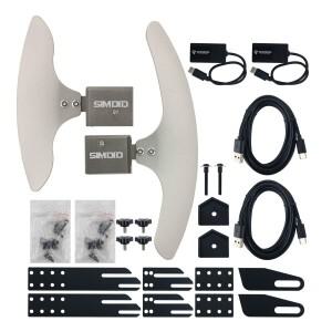 Wishcolor SIMDID 좌측 및 우측 패들 시프터 키트 WRC 비디오 게임용 알루미늄 합금 레이싱 시뮬레이터