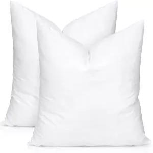 아트스코프 합성 다운 요추 베개 삽입물 12x12 대체 삽입물. 100 면 커버가 있는 매우 부드러운 푹신한