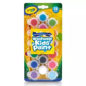 크레욜라 컬러링 미술채색 수성물감 18색 붓포함