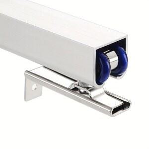 2개 슬라이딩 도어 롤러 바퀴 슬라이드 나무 풀리 4륜 걸이 레일 트랙 홈룸 하드웨어