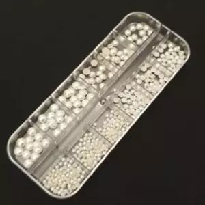 로컬코리아 화이트펄 레진 네일파츠 네일큐빅