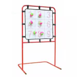 캐치볼 과녁 공 던지기 벨크로 찍찍이 타겟 스탠드 야구 맞추기 보드 세트 부직포 놀이