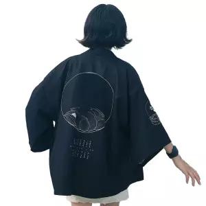 유카타 기모노 캐주얼 가디건 빈티지코디 남녀공용 전통