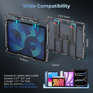 SmallRig 5059 유니버설 메탈 케이지 삼각대 마운트 어댑터 아이패드 프로 12.9 에어 미니용 - 1/4-20 홀