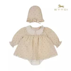 [롯데백화점]에뜨와 아델린프릴바디수트SET 07T127985/임신,출산,신생아,백일,조카선물