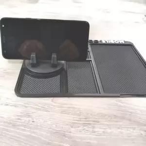 차량용 대시보드 논슬립 멀티패드 폰 거치대 수납매트