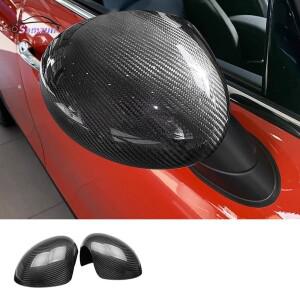리얼 탄소 섬유 커버 백미러 보호대 미니 쿠퍼 R55 R56 R57 R58 R59 R60 용 자동차 액세서리