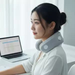 목보호대 거북목 일자목 교정 지지대 사무실 수험생 쿠션 넥칼라 통기성