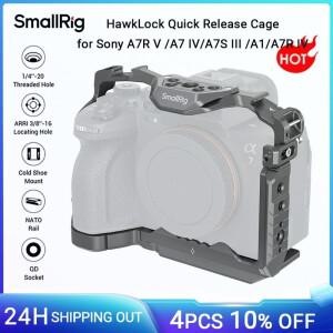 SmallRig DSLR 카메라 호크락 퀵릴리즈 케이지 소니 알파 7R V 알파 7 IV 알파 7S III 알파 1 A7R IV -4481