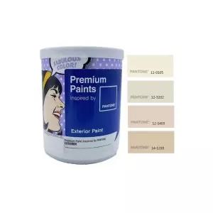 회사 건물 공사 곰팡이 이끼 방지 무광 페인트 1L 아이보리