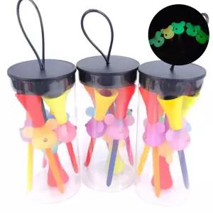 야간 새벽라운딩용 야광 롱골프티 5개 세트 여사님 중년여성 필드용품