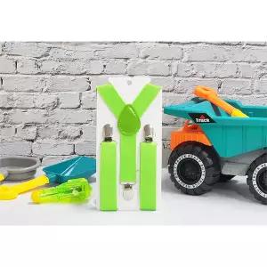 꾹상점2  컬러 연두 멜빵 어린이용