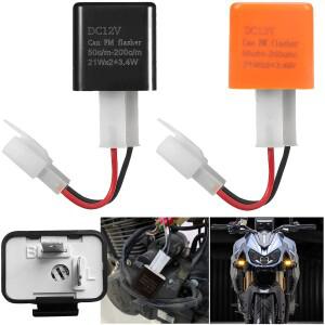 자전거 바이크 오토바이 스쿠터 방향 지시등 하이퍼 플래시 깜박임 릴레이 용 와이어가있는 조정 가능 2 핀