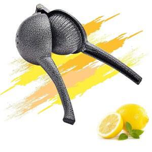 ARC 주물 라임 주스기 스퀴저 레몬 스퀴저, 오렌지, 석류, & 라임(3.5인치)용 헤비 듀티 핸드 주스기, J-001