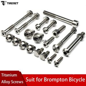 2008년형 브롬톤 개조용 자전거 티타늄 합금 나사 풀 티타늄 합금 볼트 세트 접이식 자전거 개조용
