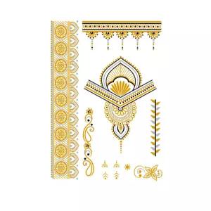 페스티벌 바캉스 아이템 메탈릭 타투스티커 골드 실버 워터데칼 판박이 보디 액세서리 패션 타투