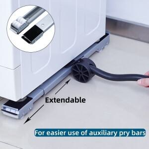 호환 2개 세트 세탁기 스탠드 이동식 베이스 조절식 롤러 가구 카트 냉장고 브래킷