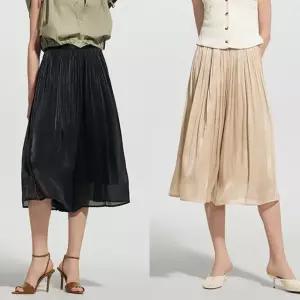 쉬폰 플리츠 스커트 팬츠 2종세트