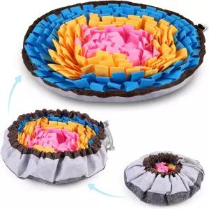 개 고양이를 위한 XIGUPT 스너플 매트 천천히 먹는 인지 퍼즐 피더를 인터랙티브 펫 논 슬립 스니프