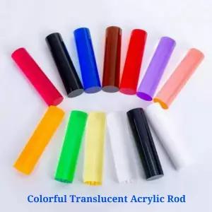 아크릴봉 2/4/6개 직경 3mm-30mm 컬러풀 아크릴 플렉시글라스 원형 막대 솔리드 원통형 라이트 가이드