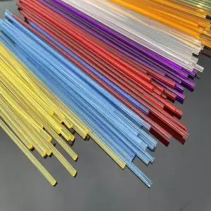 아크릴봉 3mm 롤리팝 스틱 아크릴 막대 플렉시 유리 루사이트 바 깃대 케이크 토퍼 DIY 모델 공예