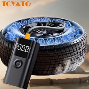 TCYATO 고품질 4 in 1 차량용 점프 스타터 12V 타이어 공기 주입기 휴대용 고정밀 에어 컴프레서 (자동차/