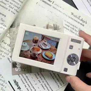 미니 디지털카메라 입문용 고화질 가성비 디카 화이트 카메라 레트로