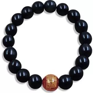 꾹상점1  트렌디 팔찌우드 염주 나무 ZF 경면주사 복숭아