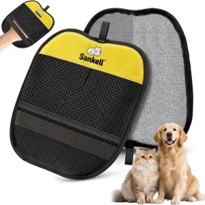 개와 고양이를 위한 산켈 반려동물 제모 장갑 새롭게 업그레이드된 재사용 가능한 정전기 소파 가구 침대