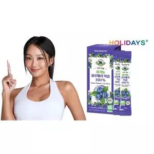 [신세계라이브쇼핑][M] 홀리데이즈 유기농 블루베리즙 NCF 착즙 100% 1박스