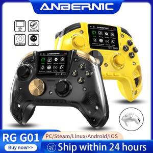 ANBERNIC RG G01 레트로 게임 컨트롤러 홀 이펙트 트리거 블루투스/유선/무선 XBOX 게임패드 (PC 안드로이