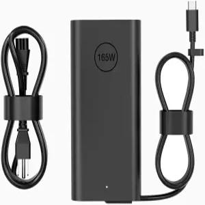 165W GAN USB 타입 C 노트북 충전기 Dell Precision 5680 5690 3581 3580 XPS 17 15 9730 9720 Pro Max 16