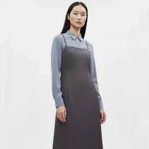 [NS홈쇼핑][샵앤] 여성 하객룩 크로스샌드 등끈조절 밴딩 레이어드 롱원피스 NTT-WDR-20802..