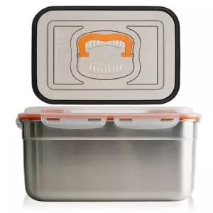[NS홈쇼핑]올품락 포스코 STS304 스텐밀폐용기 김치통 더블핸디 누름독 10L(오렌지)..