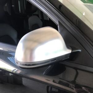아우디 A4 B8 용 자동차 미러 커버 09-12 A3 A5 A6 Q3 매트 크롬 실버 백미러 커버 보호 캡 자동차 스타일