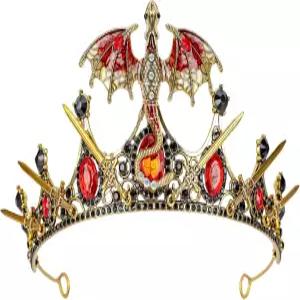 코테자 요정 왕관 드래곤 헤드피스 - 판타지 소드 헤드밴드 르네상스 할로윈을 위한 바이킹 켈트 헤드웨어