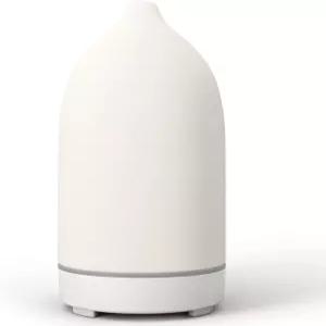 에센셜 오일 디퓨저 객실용 수제 세라믹 아로마테라피 가정용 9가지 색상 야간 조명 자동 꺼짐(화이트)