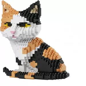 칼리코 고양이 모델 마이크로 미니 빌딩 블록 장난감 세트 사랑하는 선물 데코 선택을 떠올리게 합니다