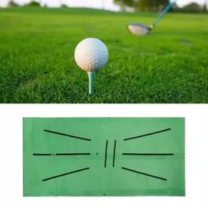 (종류 단조팩 고정형)접이식 연습도구 골프 궤적 연습매트 골프연습기